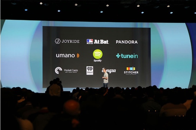 Android Auto keynote with launch partner logos